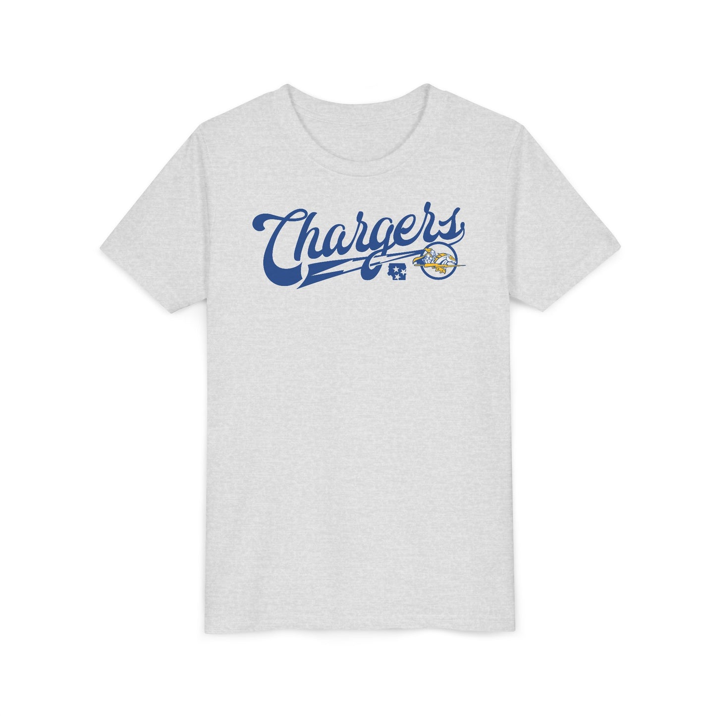 Chargers Vintage Baseball Script Youth Tee