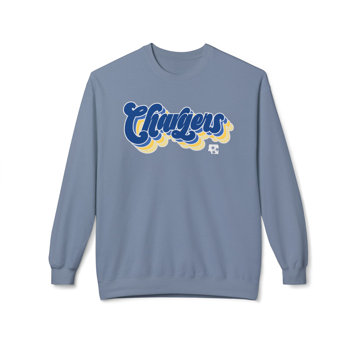 Retro Chargers Script Fleece