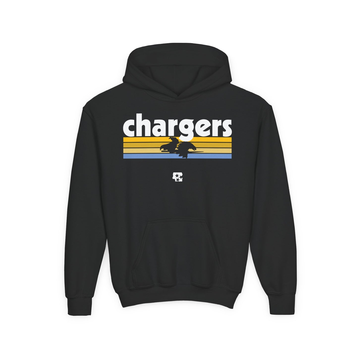 Chargers Logo Knockout Youth Hoodie