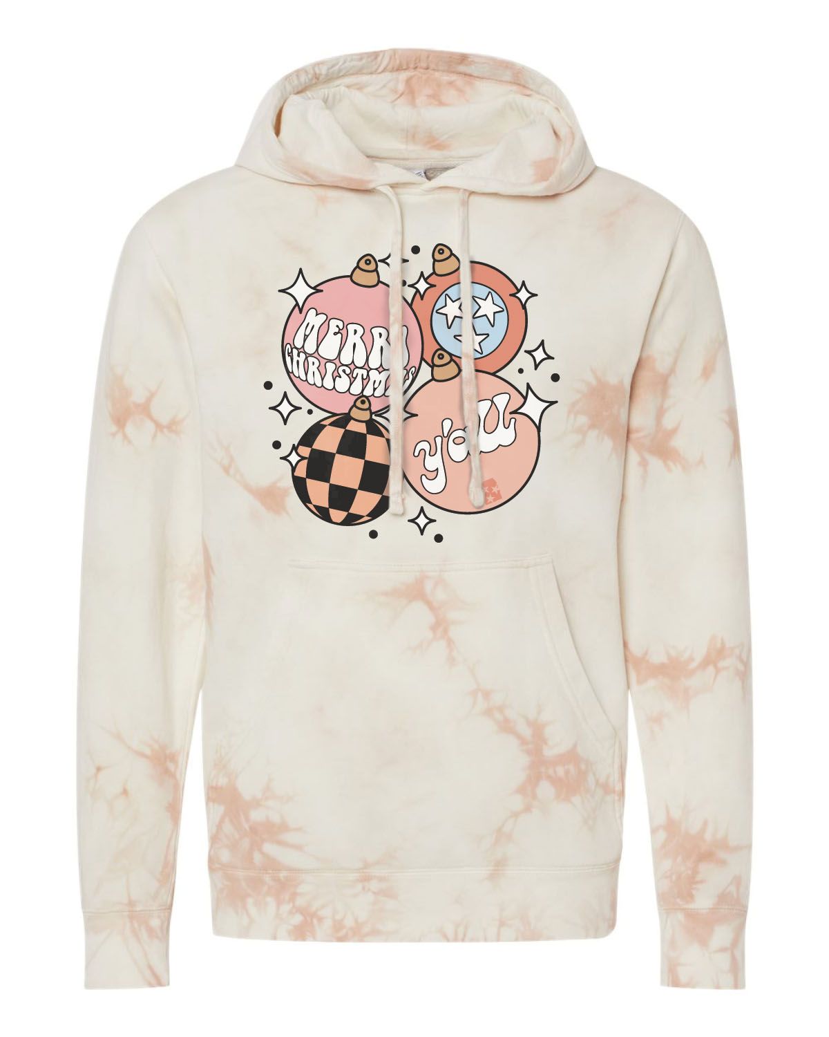 Merry Christmas Y'All Vintage Ornaments Hoodie