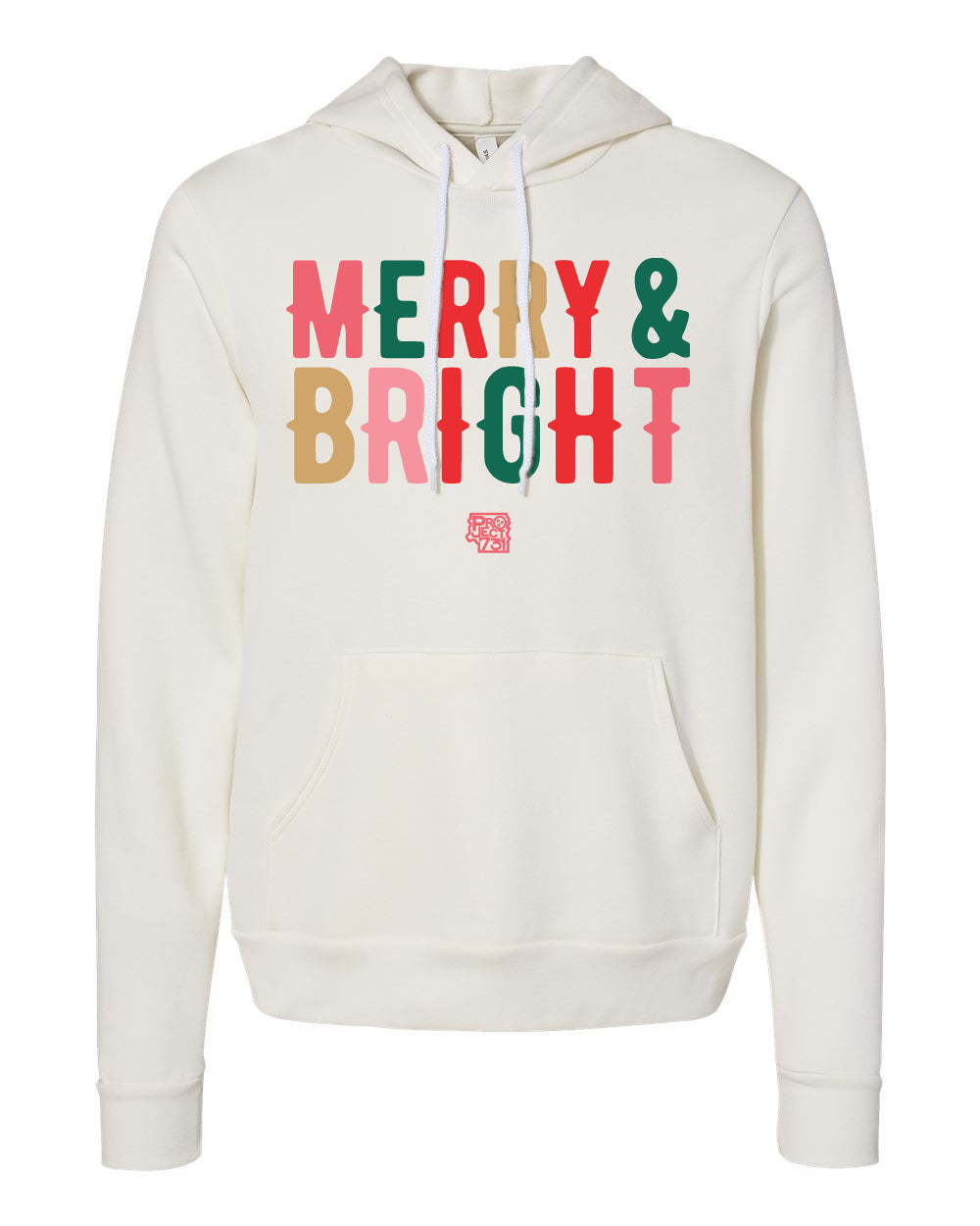 MERRY & BRIGHT FLEECE HOODIE