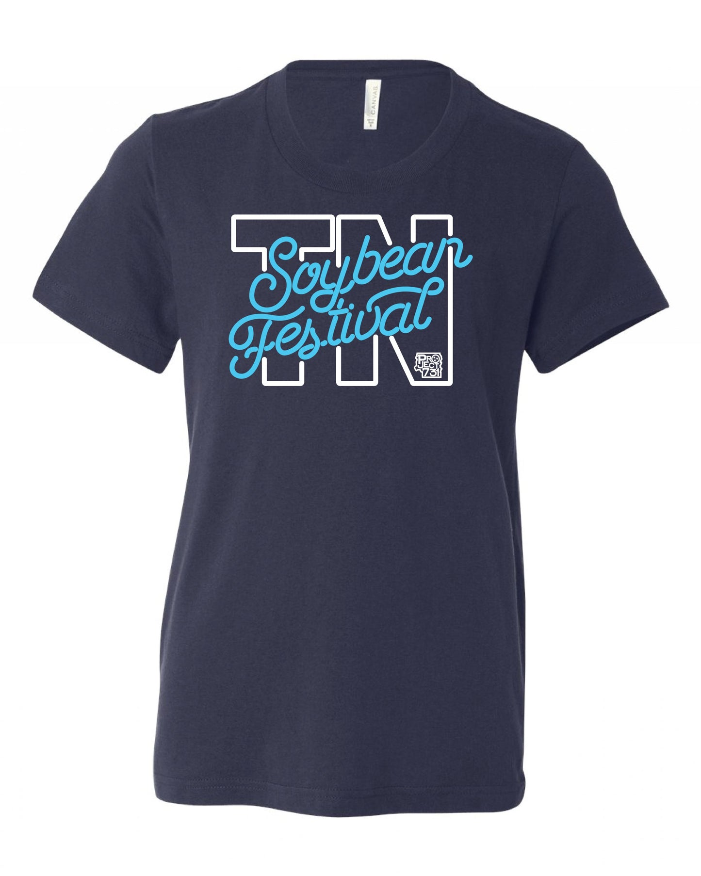 Tennessee Soybean Neon Sign Youth Tee