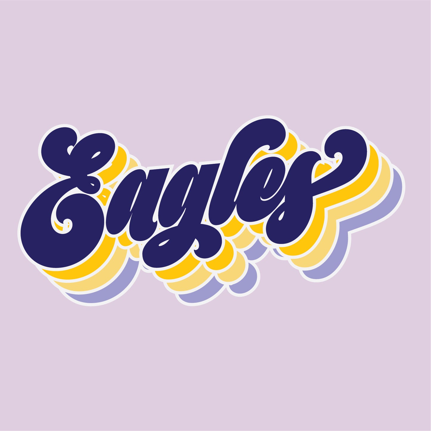 Retro Eagles Script Long Sleeve