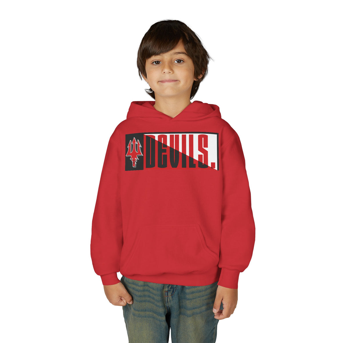 Devils Split Box Youth Hoodie