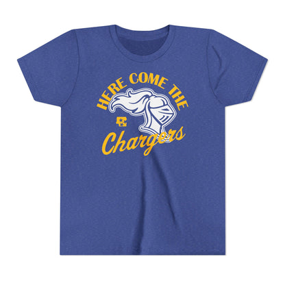 Here Come The Chargers Youth Tee