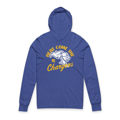 Here Come The Chargers Hooded Tee