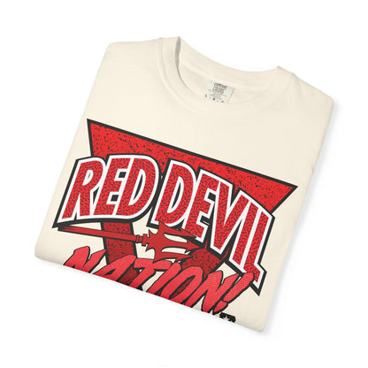 Red Devil Nation 90s Memphis Pattern T-Shirt