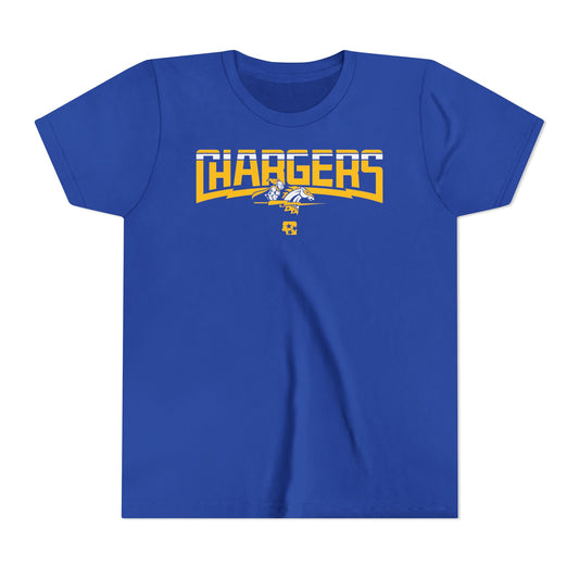 Chargers Bolted Youth Tee