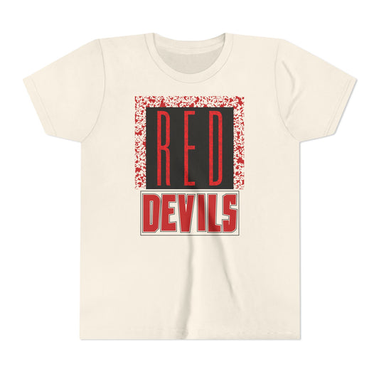 Red Devils Funky Grunge Youth Tee