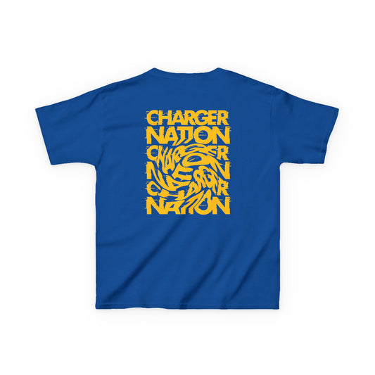 Charger Nation Glitch'd Out Youth T-Shirt