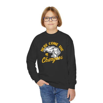 Here Come The Chargers Youth Fleece