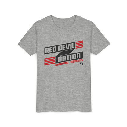 Red Devil Nation Banner Youth Tee