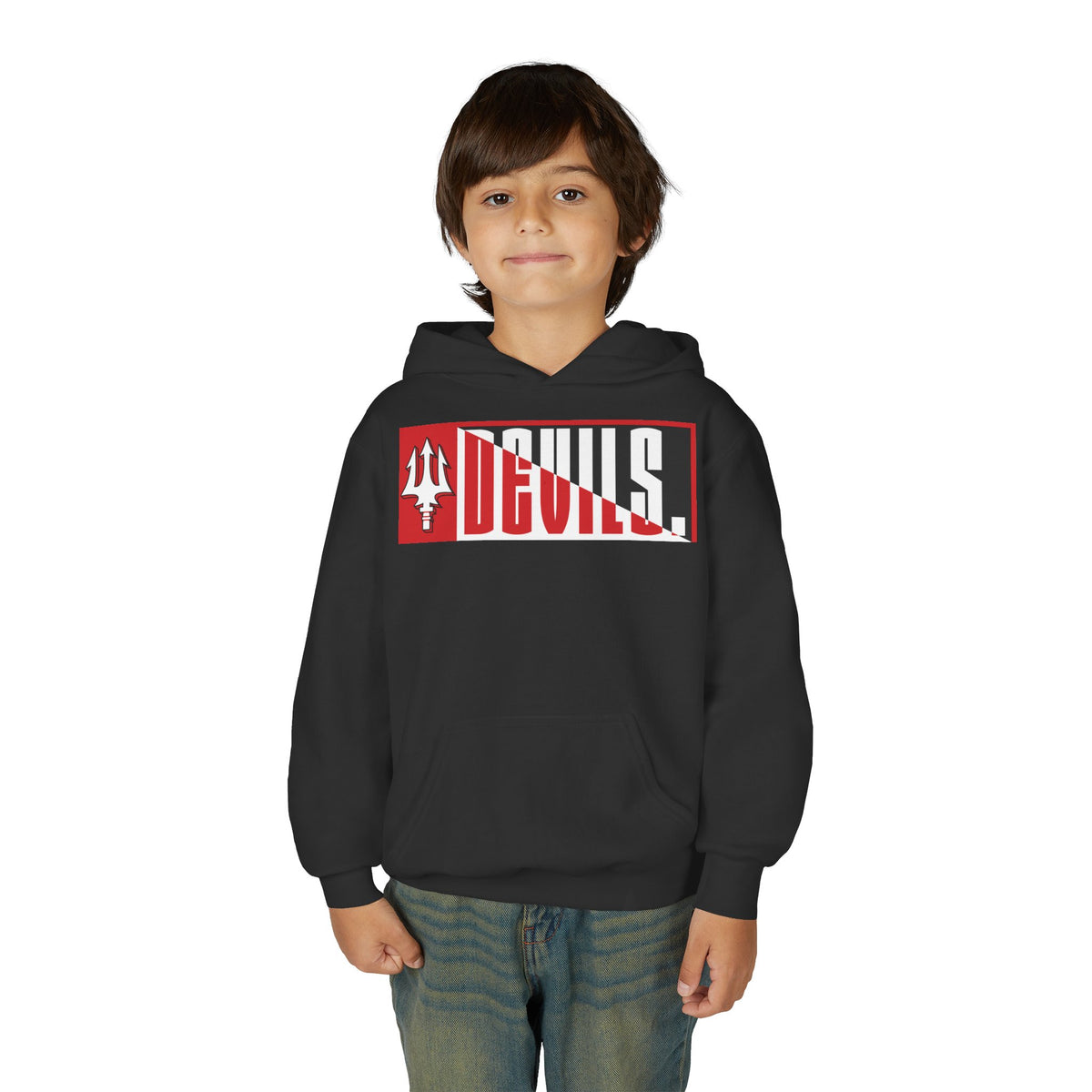 Devils Split Box Youth Hoodie