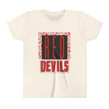 Red Devils Funky Grunge Youth Tee