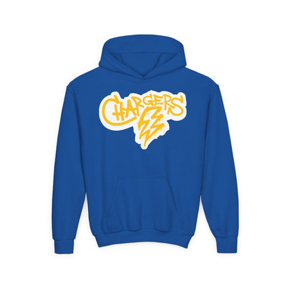 Chargers Graffiti Youth Hoodie