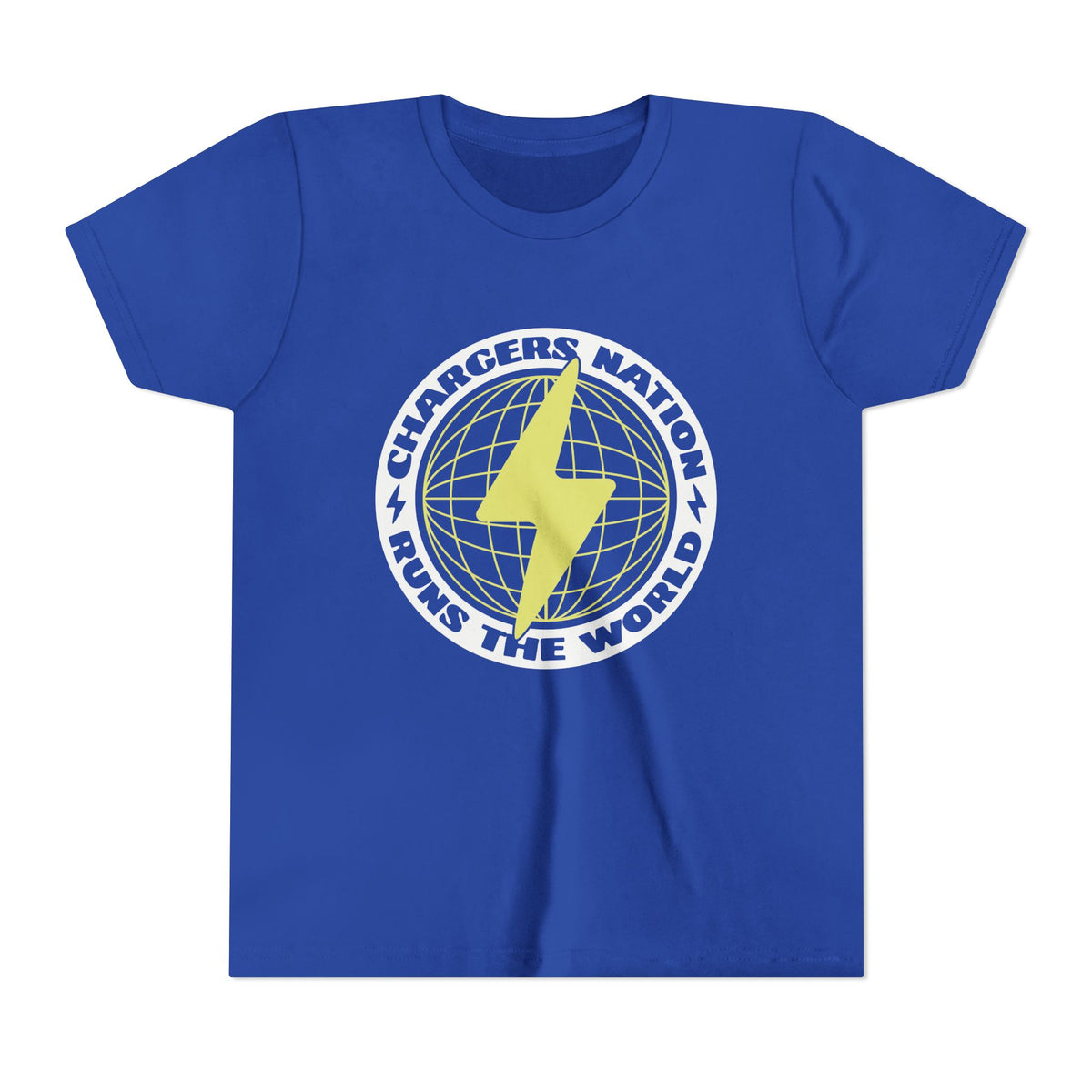 Chargers Nation Runs The World Youth Tee
