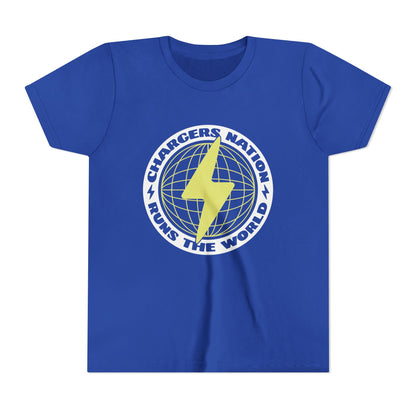 Chargers Nation Runs The World Youth Tee