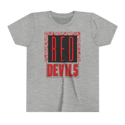 Red Devils Funky Grunge Youth Tee