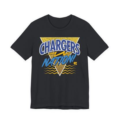 Chargers Nation Memphis Pattern T-Shirt