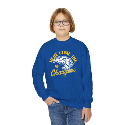 Here Come The Chargers Youth Fleece