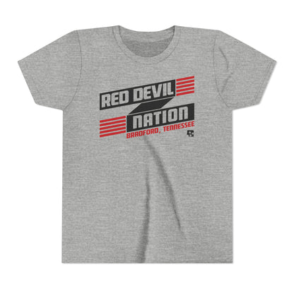 Red Devil Nation Banner Youth Tee