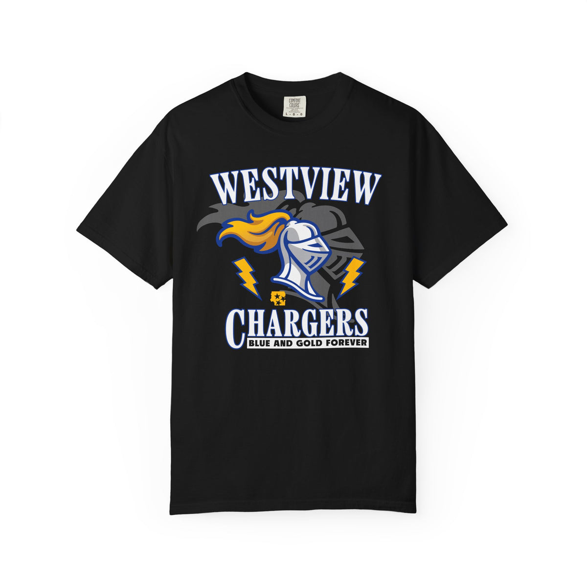 Westview Chargers Ghosted Logo T-Shirt