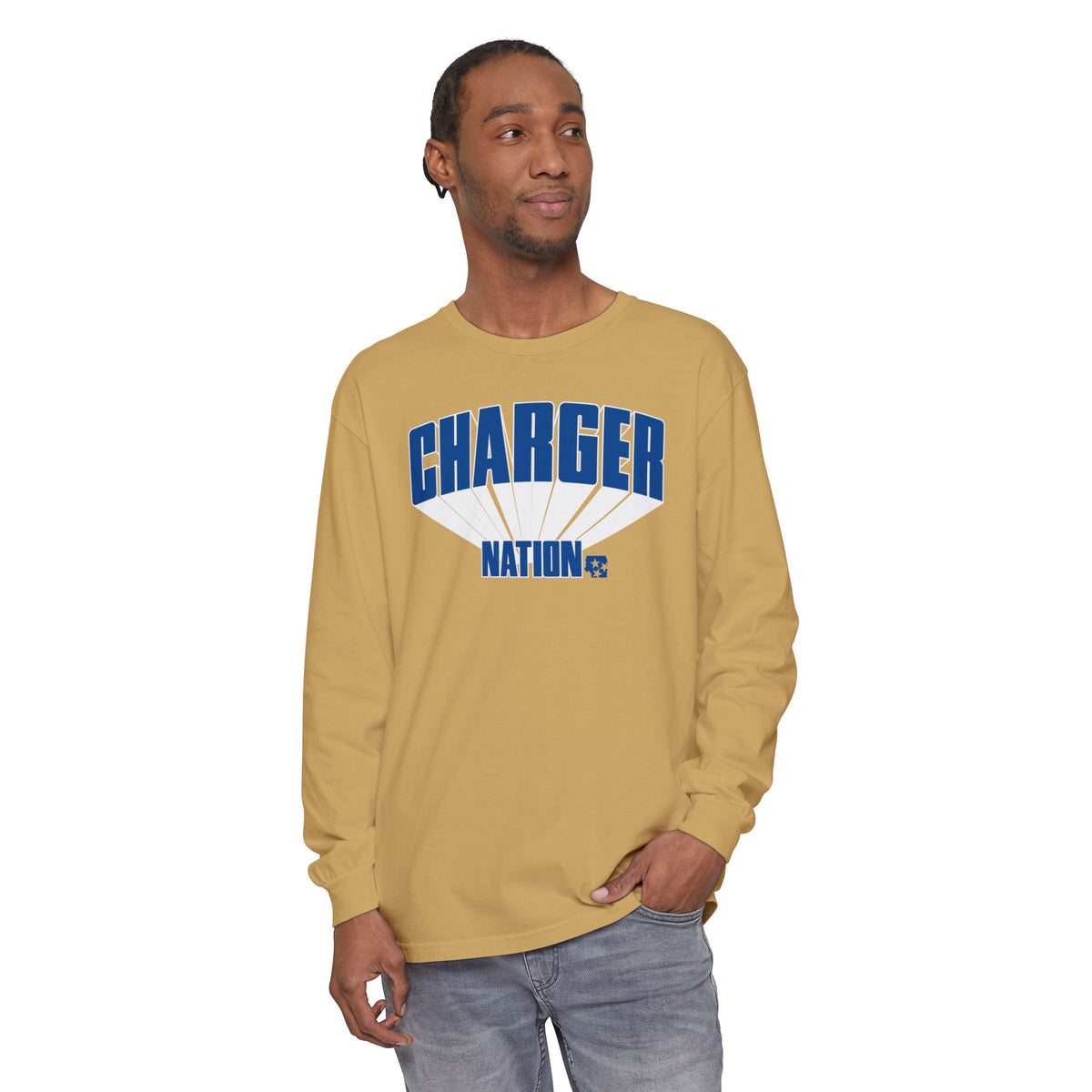 Charger Nation Burst Long Sleeve T-Shirt