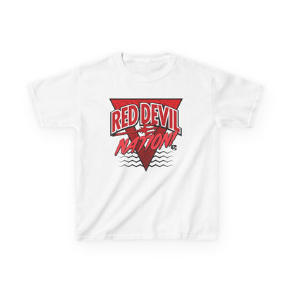 Red Devil Nation 90s Memphis Pattern Youth Tee