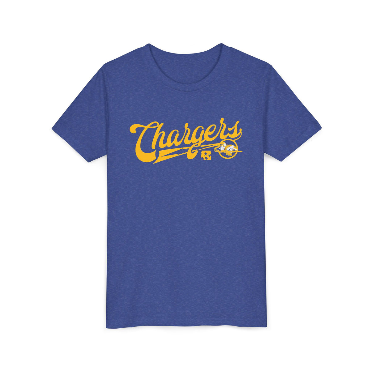 Chargers Vintage Baseball Script Youth Tee