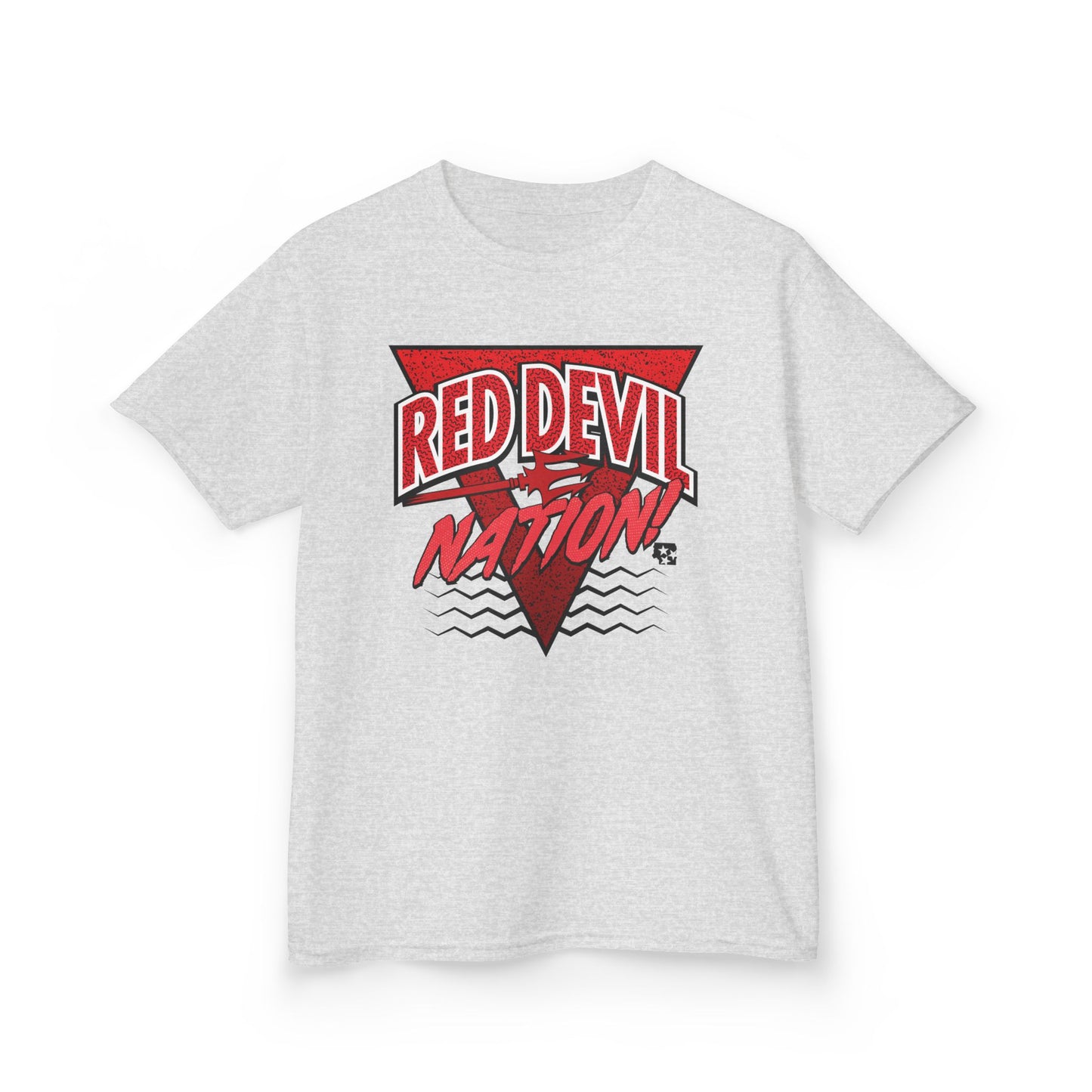 Red Devil Nation 90s Memphis Pattern Youth Tee