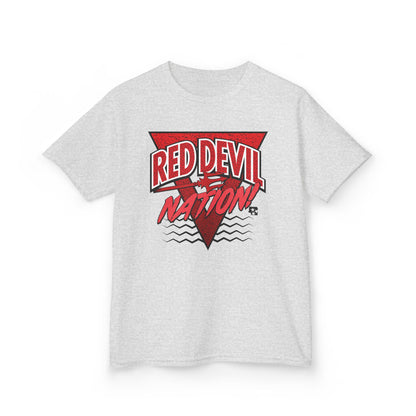Red Devil Nation 90s Memphis Pattern Youth Tee