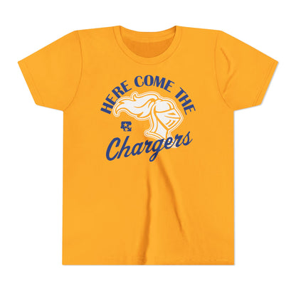 Here Come The Chargers Youth Tee