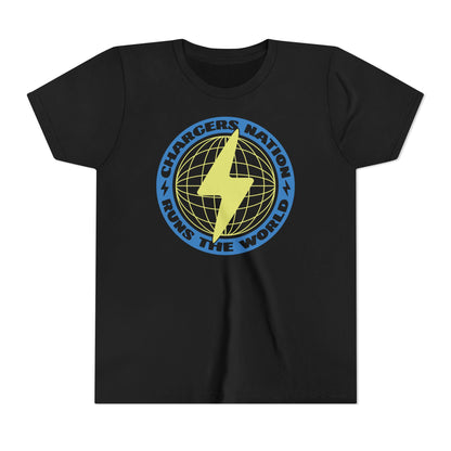 Chargers Nation Runs The World Youth Tee