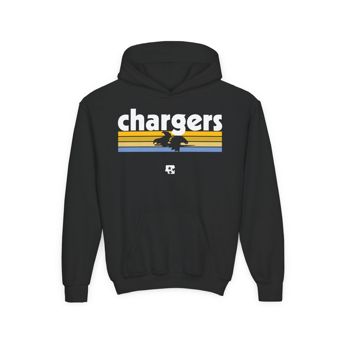 Chargers Logo Knockout Youth Hoodie