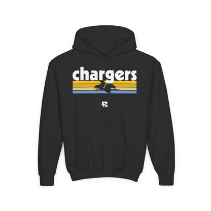 Chargers Logo Knockout Youth Hoodie