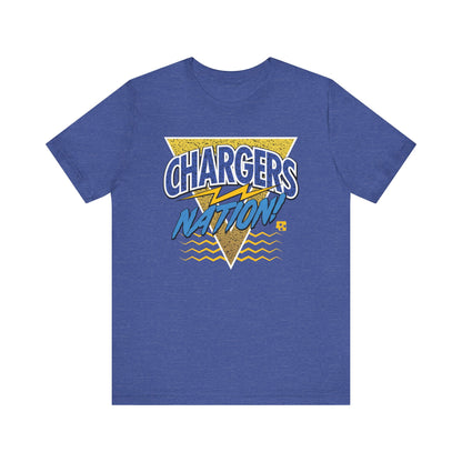 Chargers Nation Memphis Pattern T-Shirt