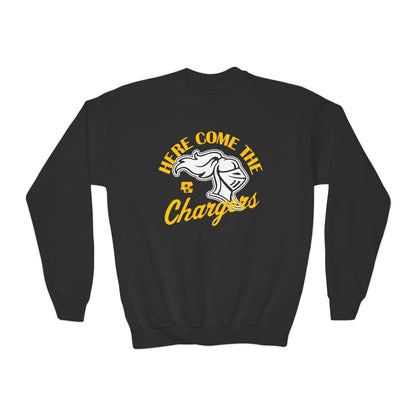 Here Come The Chargers Youth Fleece