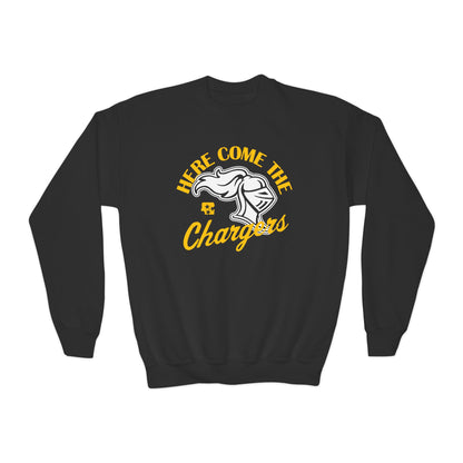Here Come The Chargers Youth Fleece