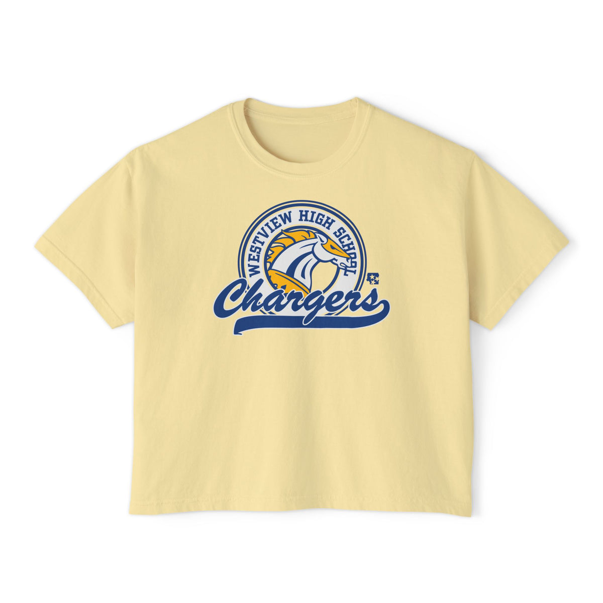 Westview Chargers Badge Women's Boxy Tee