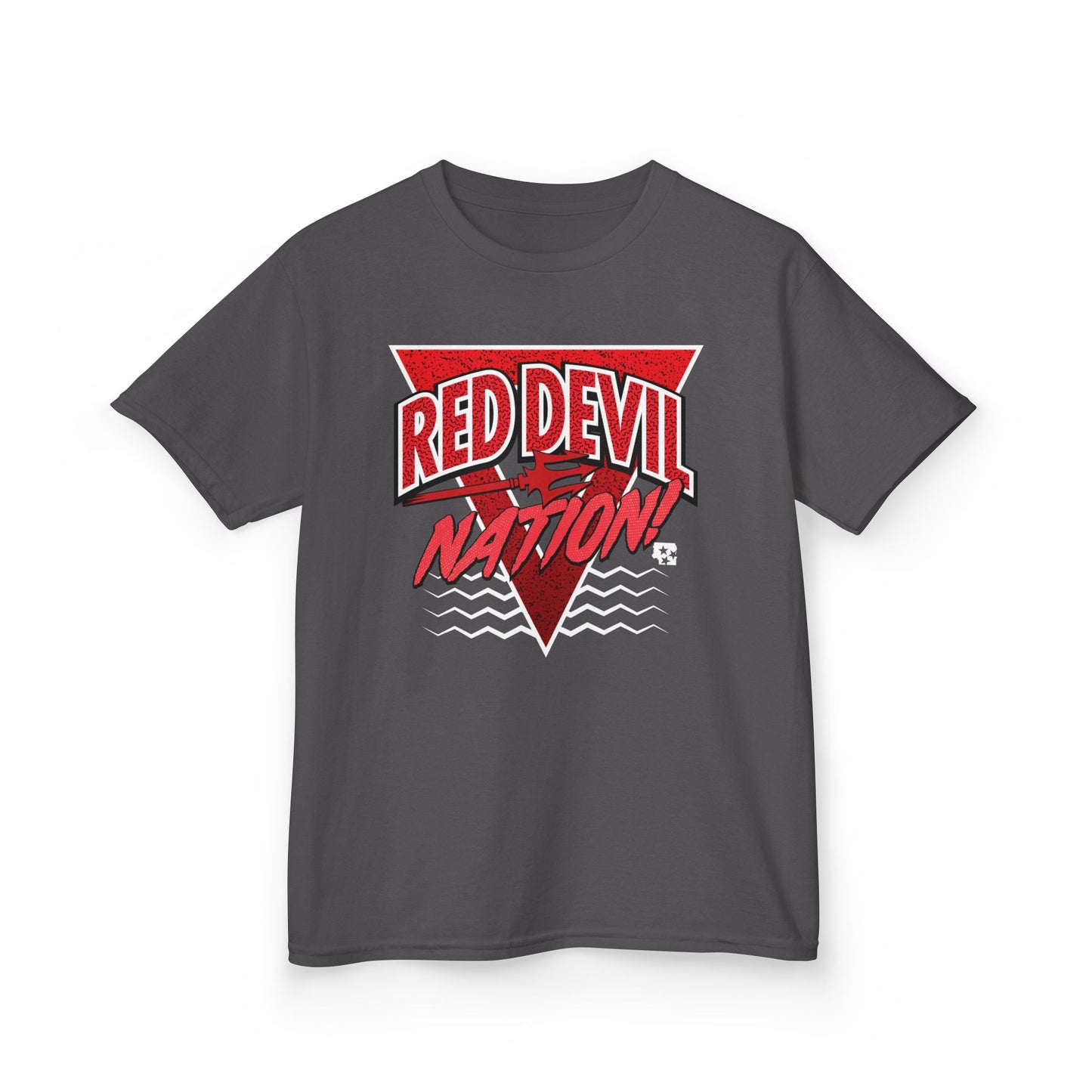 Red Devil Nation 90s Memphis Pattern Youth Tee