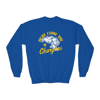 Here Come The Chargers Youth Fleece