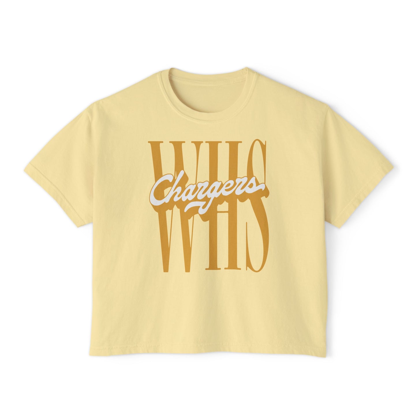 WHS Chargers Ladies's CroppedBoxy Tee