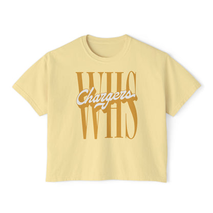 WHS Chargers Ladies's CroppedBoxy Tee