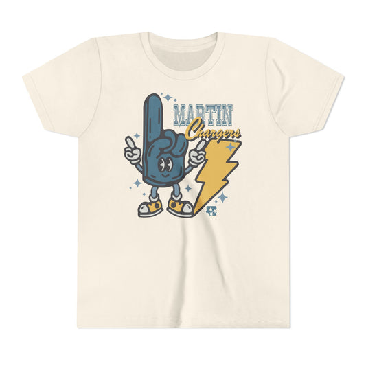 Martin Chargers Mascot Youth Tee