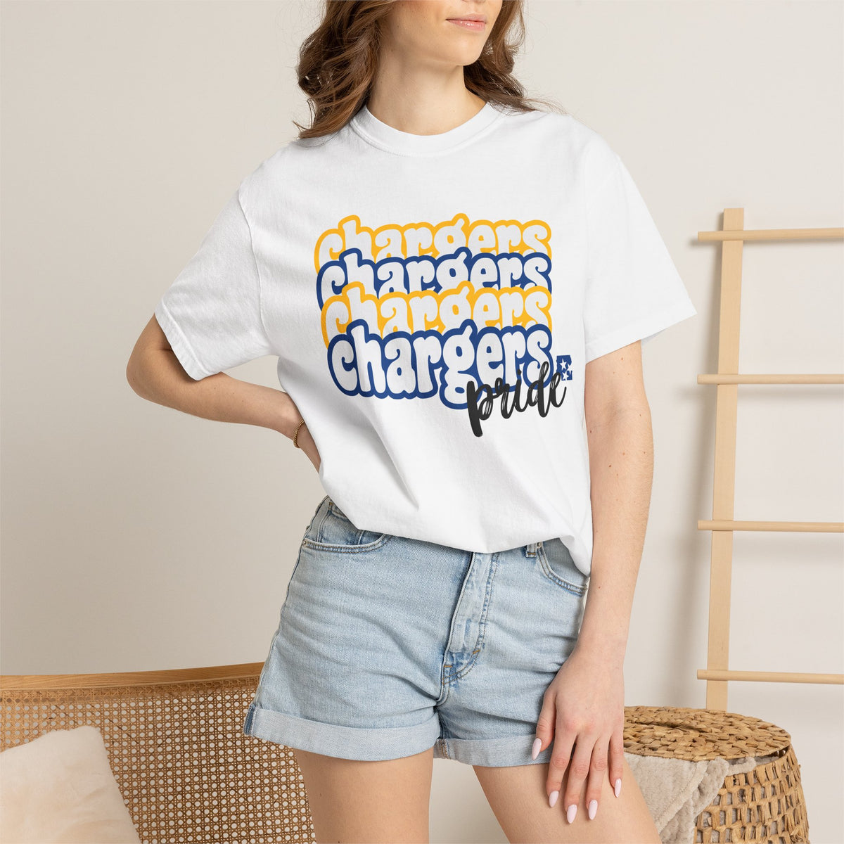 Chargers Bubbly Pride T-Shirt