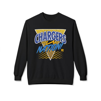 Chargers Nation Memphis Pattern Fleece