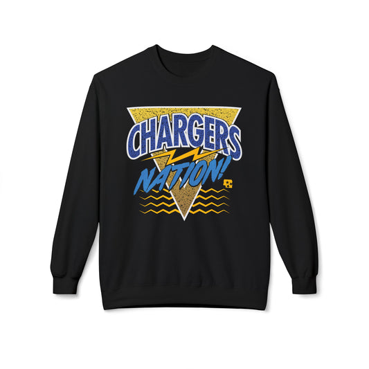 Chargers Nation Memphis Pattern Fleece