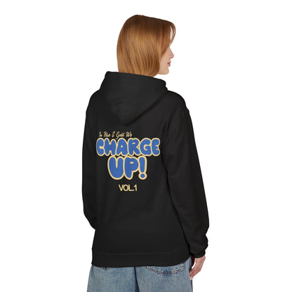 In Blue and Gold We Charge On Fleece Hoodie
