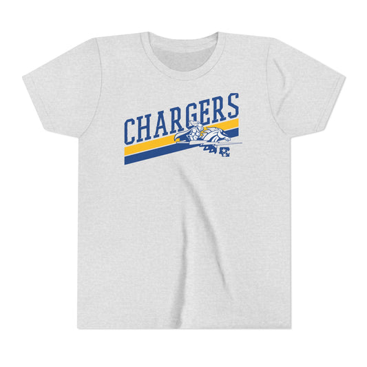 Chargers Slanted Youth T-Shirt