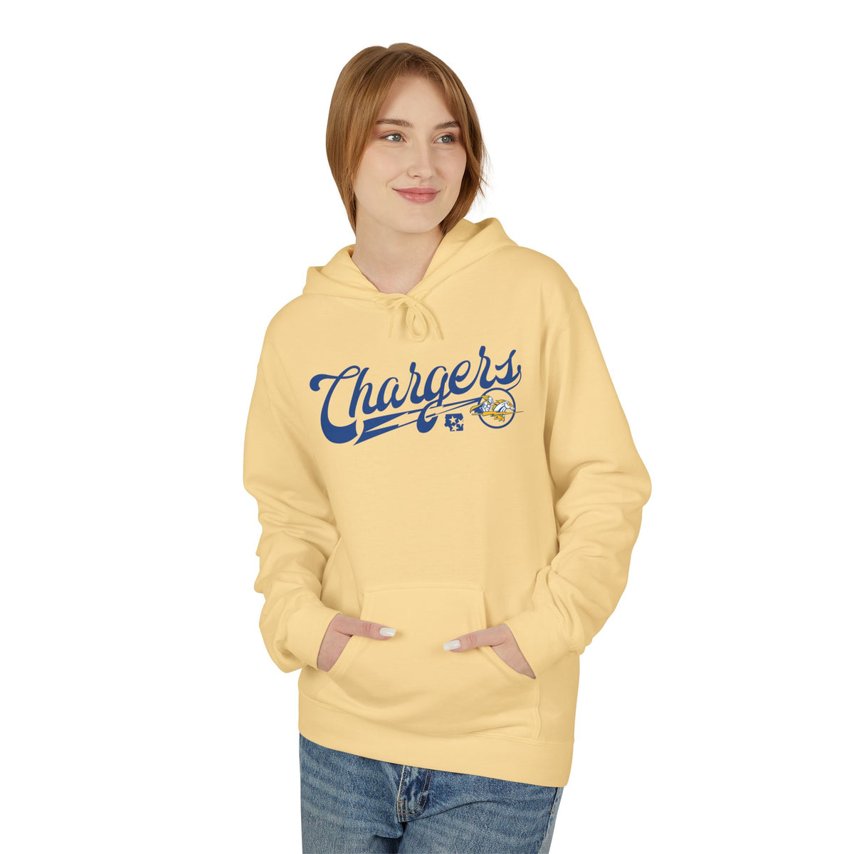 Chargers Vintage Baseball Script Hoodie